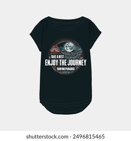 Women printed t shirt vector illustration and typography slogan for t shirt printing, tee graphic design.