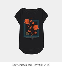 Women printed t shirt vector illustration and typography slogan for t shirt printing, tee graphic design.