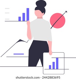 A women Project Analyse vector