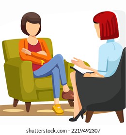 Women Psychologist Giving Therapy to His Patient. Psychoanalytic, behaviorist, cognitive, hypnotherapy, 
Psychoanalytic, Adler, Existential
Gestalt, Self-centered, Reality,
Behavioral therapy.