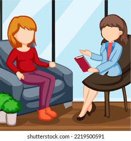 Women Psychologist Giving Therapy to His Patient. Psychoanalytic, behaviorist, cognitive, hypnotherapy, 
Psychoanalytic, Adler, Existential
Gestalt, Self-centered, Reality,
Behavioral therapy.