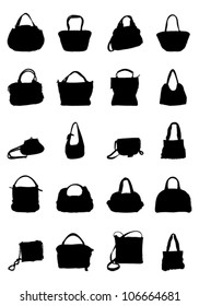 Women Purses Silhouette