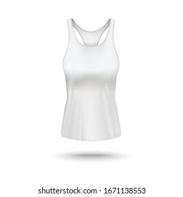 Download Realistic White Tank Top Mockup Stock Vector Royalty Free 1699948714