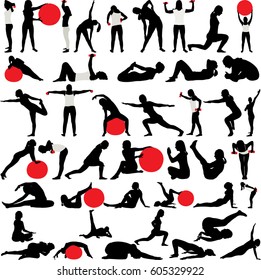 women recreation collection - vector