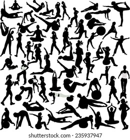 women  recreation(pilates-yoga-aerobic-running)