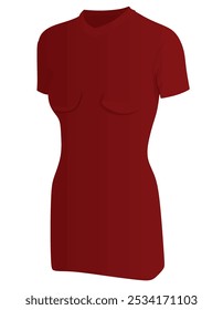 Mulheres tanque superior vermelho. ilustração vetorial