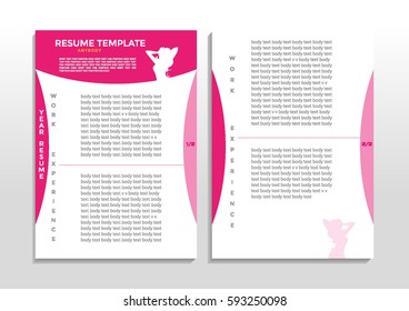 Women resume template