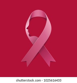 Women Ribbon Vector Illustrations