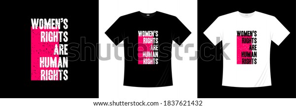 Women Rights Human Rights Quotes Typography Stock Vector Royalty Free 1837621432 3357