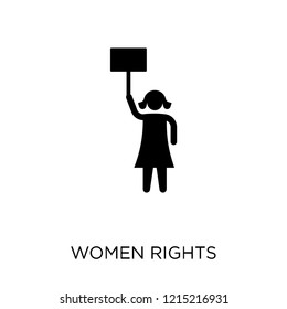 Women rights icon. Women rights symbol design from Political collection. Simple element vector illustration on white background.
