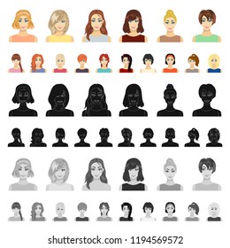 Women s Clothing cartoon icons in set collection for design.Clothing Varieties and Accessories vector symbol stock web illustration.