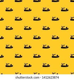 Women sandale pattern seamless vector repeat geometric yellow for any design