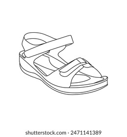 Women sandals vector illustration symbol design