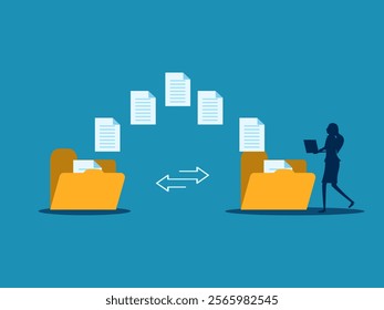 women send documents over the Internet, back up data, exchange files in folders