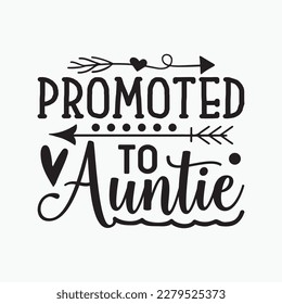 Women Shirts- Promoted To Aunties Tshirt- Funny Gifts for Girls