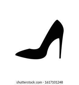 Women shoe, elegance shoe vector icon