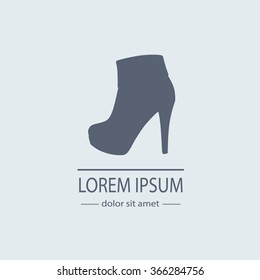 Women shoe icon. Vector