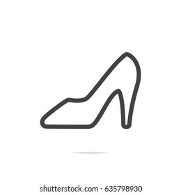 Women shoe icon vector