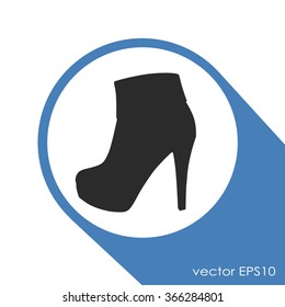Women shoe. Vector