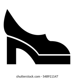 Women shoes icon. Simple illustration of women shoes vector icon for web