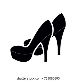 women shoes icon vector