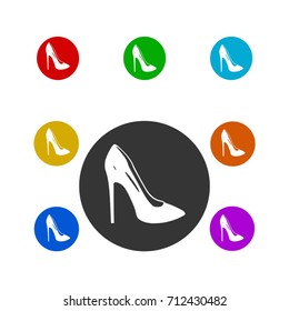 women shoes icon,sing 