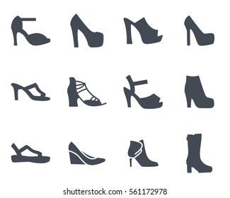 Women Shoes Silhouette Icon