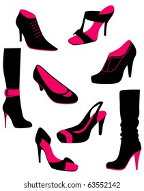 Women shoes, vector