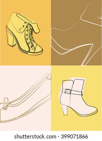 Women Shoes. Vector Illustration