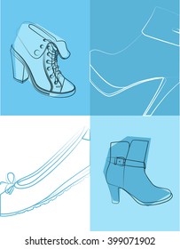 Women Shoes. Vector Illustration