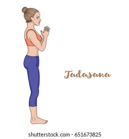 yoga tadasana images stock photos vectors shutterstock https www shutterstock com image vector women silhouette mountain yoga pose tadasana 651673825