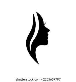 women silhouette vector logo template