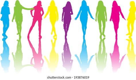 Women silhouettes