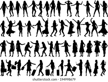 Women silhouettes.
