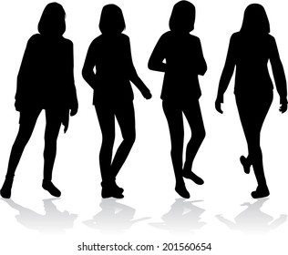 Women silhouettes 