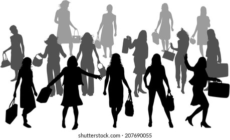 Women silhouettes