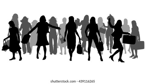 Women silhouettes.