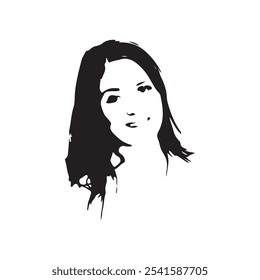 Women sketches art white background vector file