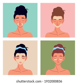women skincare lotion cream face