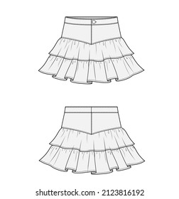 WOMEN SKIRT DRAWINGS, WOMEN'S FASHION DESIGN