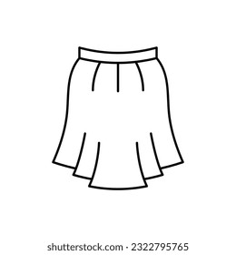 Women Skirt icon design. isolated on white background. vector illustration