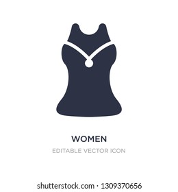 women sleeveless shirt icon on white background. Simple element illustration from Fashion concept. women sleeveless shirt icon symbol design.