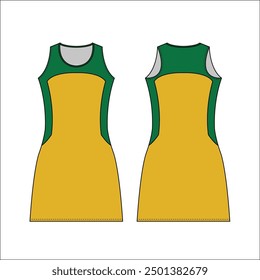 Women Sleeveless Tank top Sports t-shirt Jersey design concept Illustration Vector suitable for girls and Ladies for Soccer, netball, Football, badminton , tennis, Volleyball jersey