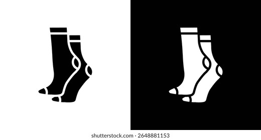 Women socks icon of a flat style vector