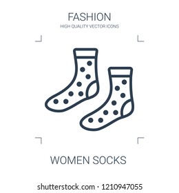 women socks icon. high quality line women socks icon on white background. from fashion collection flat trendy vector women socks symbol. use for web and mobile