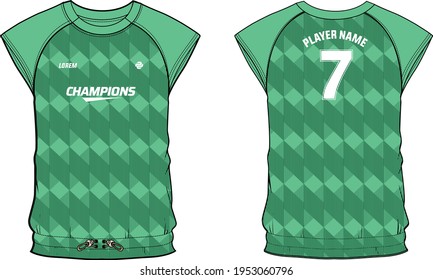 Women Sports Jersey t-shirt design concept Illustration suitable for girls and Ladies for Volleyball jersey, Football, badminton, Soccer, netball and tennis, Sport uniform kit for sports
