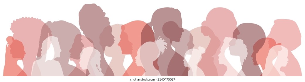 Women of stand side by side together.