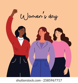 Women Standing Strong – Symbol of Feminism and Equality