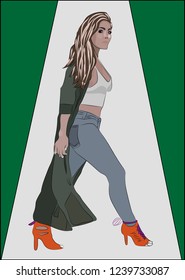 The women street detective