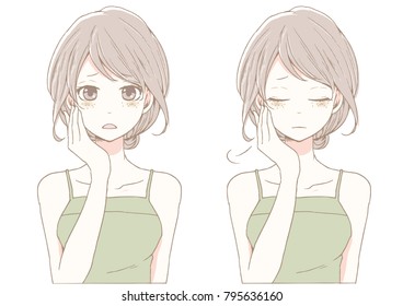 シミ 女性 肌 のイラスト素材 画像 ベクター画像 Shutterstock シミ 女性 肌 のイラスト素材 画像 ベクター画像 Shutterstock